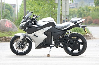 Электромотоцикл SX-R (черно-белый)